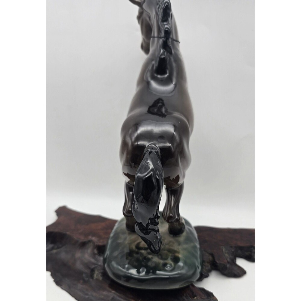 BESWICK HORSE WELSH COB REARING MODEL No. 1014 BROWN GLOSS EUC England - Picture 6 of 10